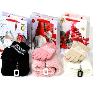 목도리장갑세트(후리스넥워머+터치장갑+선물쇼핑백)/크리스마스단체선물